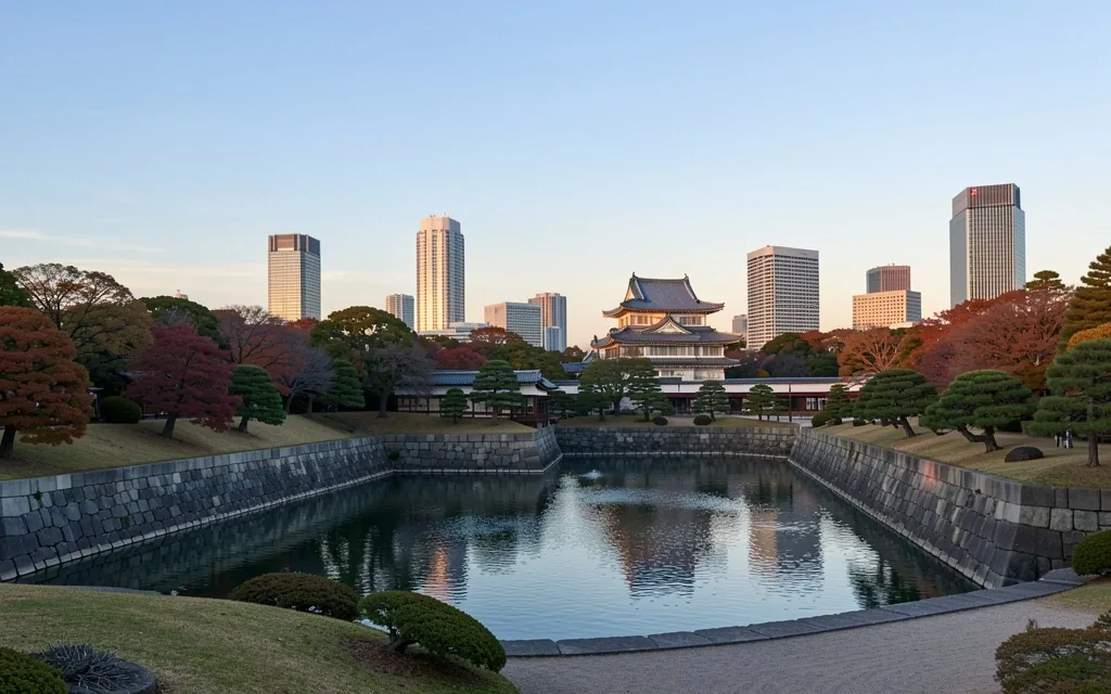 東京の朝の景色